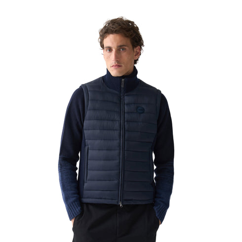 Colmar Gilet Uomo Gilet con Inserti in Maglia a Costine 48  - Francavilla Moda